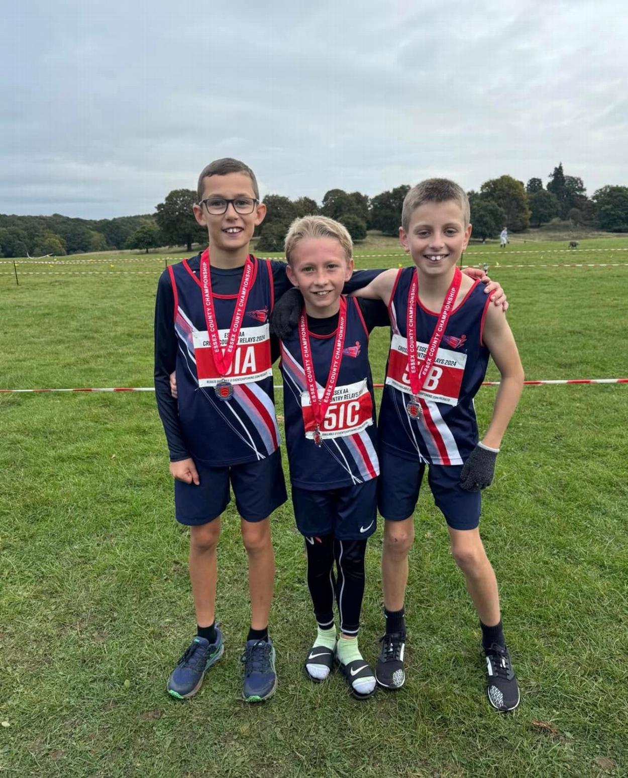 SS Athletics Essex XC relay Boys winners